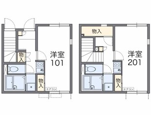 レオネクストミツワの物件間取画像